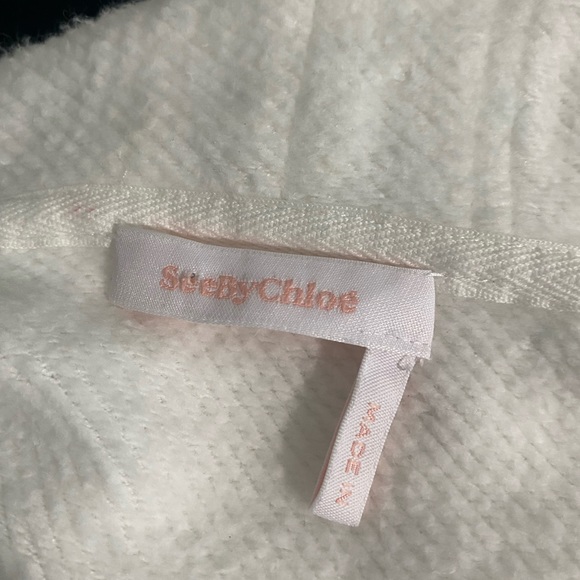 See by Chloe white hoodie mini dress sm - Picture 7 of 10
